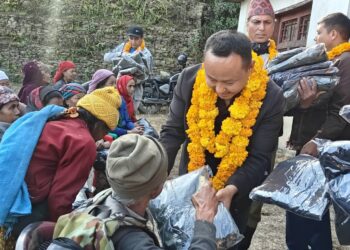 पन्चनका २ सयभन्दा बढी जेष्ठ नागरिक तथा अपाङ्गता भएका व्यक्तिलाई न्यानो कपडा वितरण