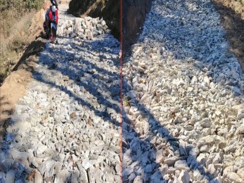 खोलाघारी–माठुङ सडक सोलिङ कार्य सुरु