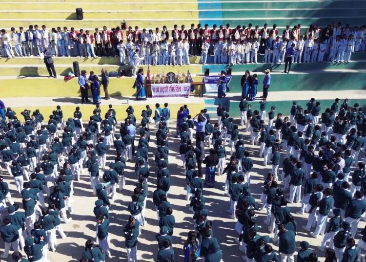 दिक्तेल इङ्लिस बोर्डिङको विजय उत्सव, नगद राशिसहित प्रशिक्षक र खेलाडी सम्मान