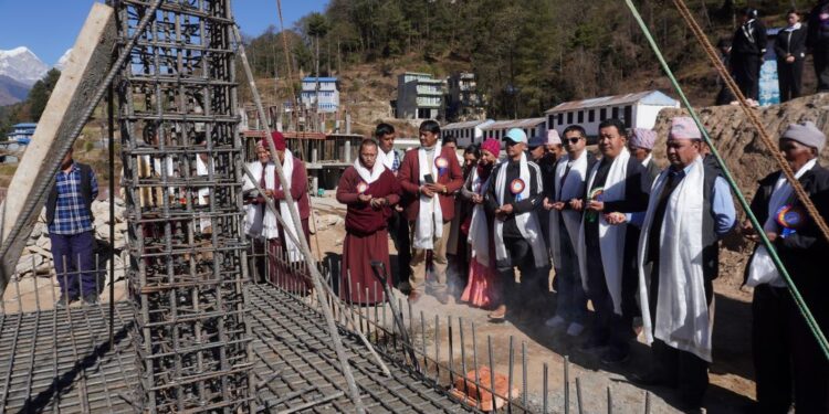 सोलुखुम्बु बहुमुखी क्याम्पसमा ४ करोड लागतको प्रशासनिक भवन शिलान्यास