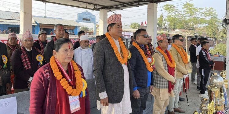 चौदण्डीगढीमा सुरु भयो ११ औँ नारदमणि स्मृति गोल्डकप फुटबल प्रतियोगिता, मेयर लामाबाट उद्‌घाटन 