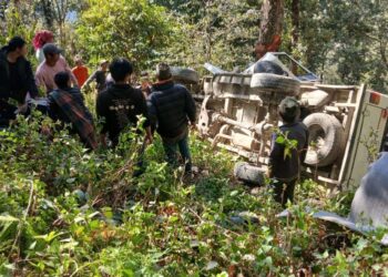 सोलुखुम्बुमा बोलेरो दुर्घटनाः दुईको मृत्यु, सात घाइतेको उद्धार