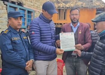 श्रृङ्खलाबद्ध आपराधिक घटनाविरुद्ध भदौरे वडाद्वारा प्रधानमन्त्रीलाई ज्ञापनपत्र