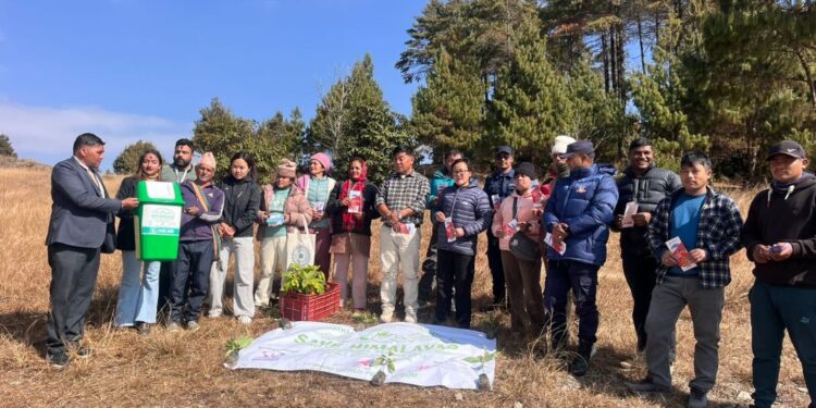 सन नेपाल लाईफ इन्स्योरेन्सद्वारा नेचासल्यानमा वृक्षारोपण