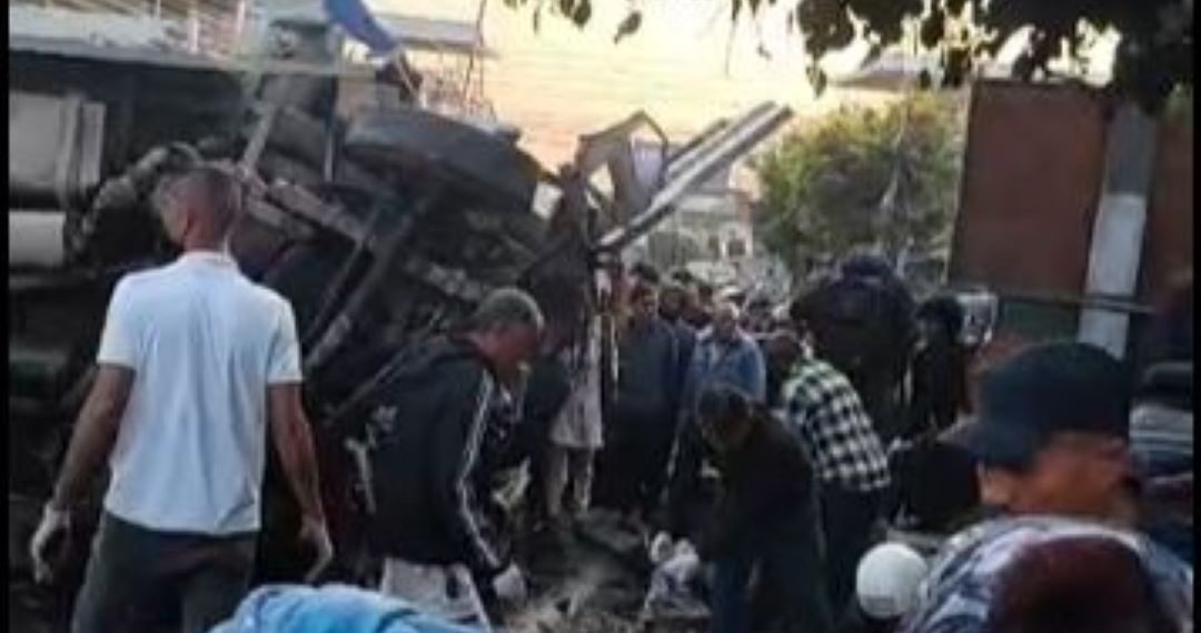 धरानमा बस अनियन्त्रित भई दुर्घटना, ५ मृतक र १७ घाइते