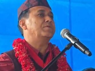 फागुन २१ को निर्वाचनमा देश बचाउने आधारमा मतदान गर्न विश्वप्रकाश शर्माको आह्वान