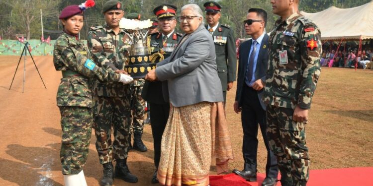 राष्ट्रिय सेवा दल सिनियर डिभिजन तालिमको दीक्षान्त कवाज