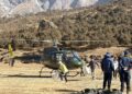 सोलुमा हिमाली क्षेत्रको मतपेटिका हेलिकप्टरमा ल्याईदै, १२ बजेसम्म ढुवानी सक्ने