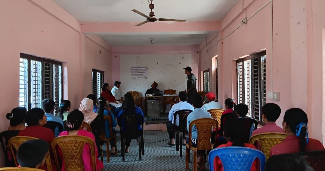 उदयपुरको रुपाटारमा बिद्यालय दिवा खाजाको महत्व र स्वास्थ्य सम्बन्धी अभिमुखिकरण कार्यक्रम