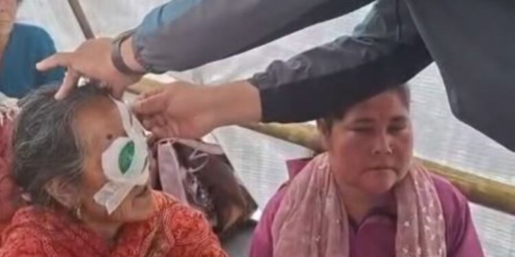 खोटाङका १ हजार बढी सेवाग्राही निःशुल्क आँखा शिविरबाट लाभान्वित