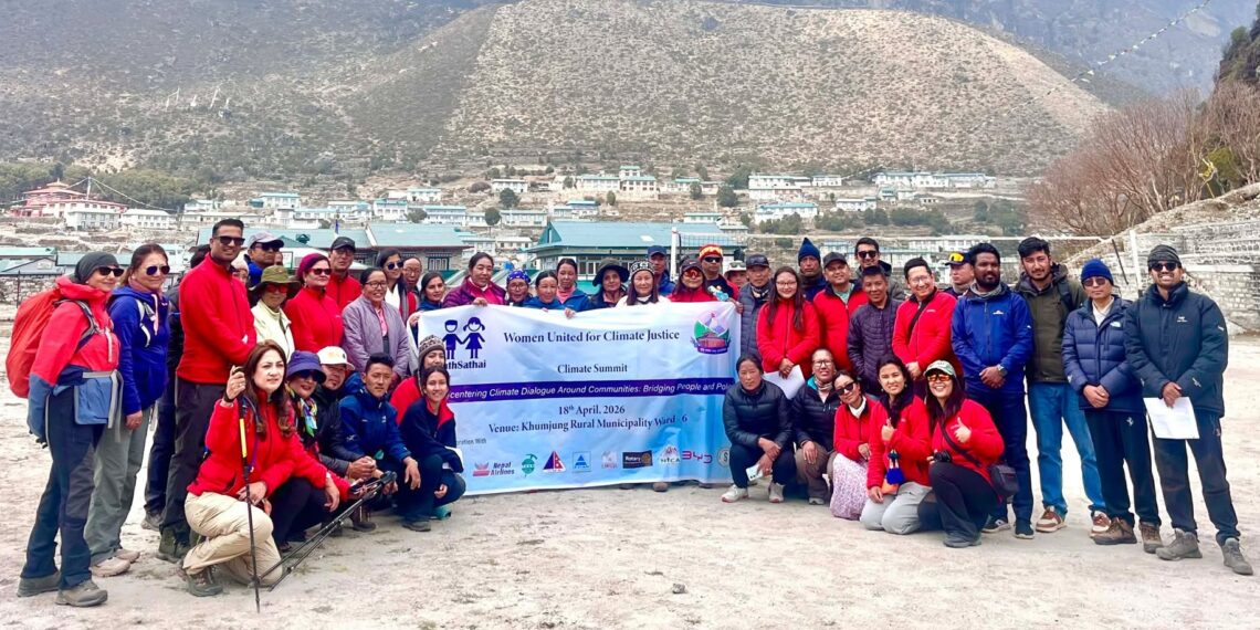 खुम्जुङमा जलवायु न्यायको आवाजः हिमाल जोगाउन स्थानीय – विज्ञ हातेमालो, ‘गोक्यो घोषणापत्रको तयारी