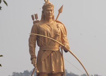  हर्क साम्पाङबाट यलम्बरको शालीक उद्‌घाटन गर्दै बुइपा