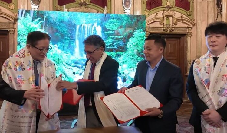 माप्यदुधकोशी गाउँपालिकामा अत्याधुनिक प्रविधिमा आधारित बाढी सम्बन्धि पुर्वसुचना प्रणाली जडान