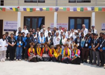 तिङ्लामा सुरु भयो बृहत् निःशुल्क स्वास्थ्य शिविर