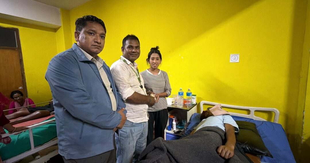 स्पाइनल इन्जुरी पीडित राउतको उपचारमा समाजसेवीको साथ, तरुण दलमार्फत २५ हजार सहयोग