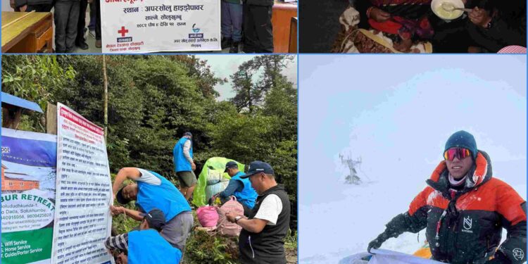 लेक लागेका बिरामीदेखि विपतसम्मः सोलुखुम्बुमा रेडक्रस अग्रपंक्तिमा