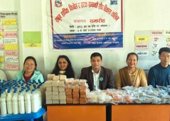 देउसामा सकियो ५ दिने साबुन, फिनेल, हार्पिक र सरफ बनाउने तालिम