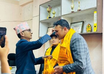 जिल्ला खेलकुद विकास समिति सोलुखुम्बुको नवनियुक्त अध्यक्ष र उपाध्यक्षद्वारा पदभार ग्रहण