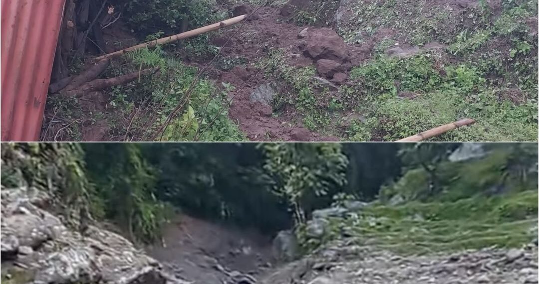 निरन्तर वर्षाका कारण ऐसेलुखर्कका विभिन्न वडामा क्षति, तीन घर बस्न नहुने अवस्थामा