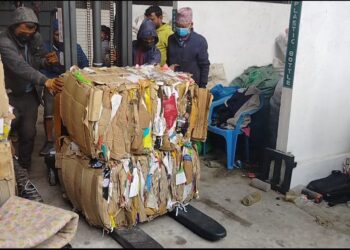 सोलुदुधकुण्डको डम्पिङ साइटमा संकलित फोहोर बढाबढमार्फत बिक्री