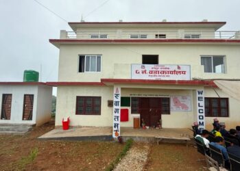 वडा अध्यक्ष सागर राईको पहलमा बन्यो जन्तेढुंगा–६ को वडा भवन
