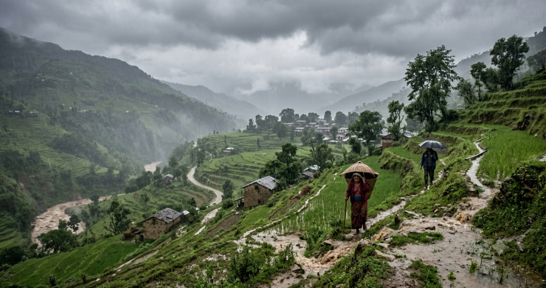 आज र भोलि भारी वर्षाको चेतावनी, पहाड र तराईमा सतर्क रहन आग्रह