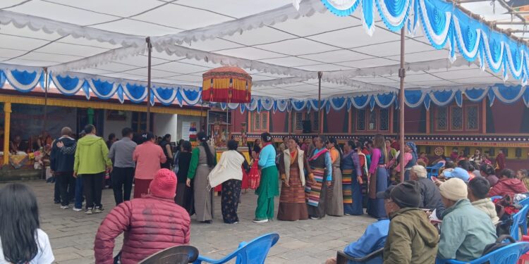 थेक्छेन पेमा छोलीङ गुम्बा सल्लेरीमा मनाइयो प्रथम धर्मचक्र प्रवर्तन दिवस 
