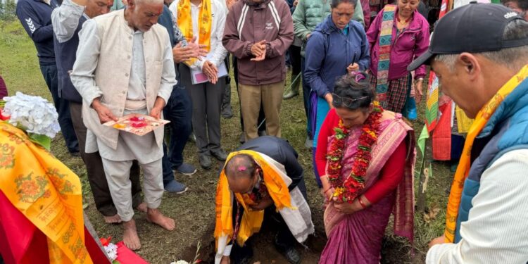 भारत सरकारको सहयोगमा लिखु पिकेमा ३ करोड ३० लाखको गुम्बा निर्माण सुरु