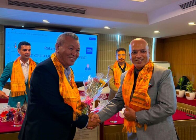 रोटरी क्लब अफ काठमाडौं वेस्टको अध्यक्षमा निमा शेर्पा चयन