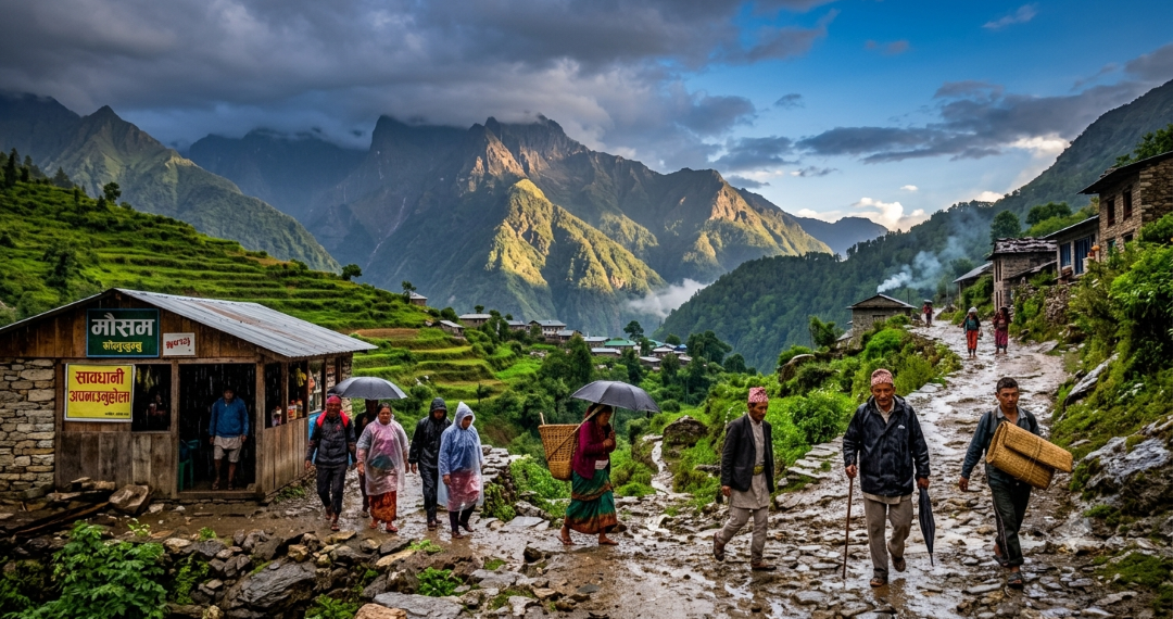 आजको मौसम : अधिकांश स्थानमा वर्षा, सावधानी अपनाउन आग्रह