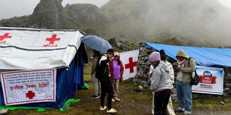 जनैपूर्णिमा मेलालाई लक्षित गर्दै रेडक्रसले निःशुल्क प्राथमिक उपचार शिविर सञ्चालन गर्ने