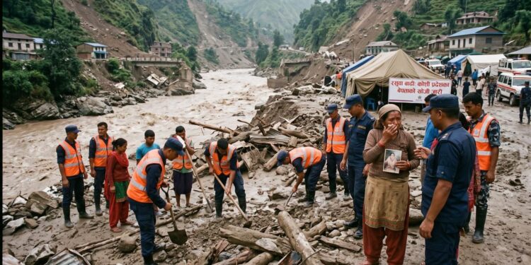 रसुवाको बाढीमा कोशी प्रदेशका १६० जना अझै सम्पर्कविहीन