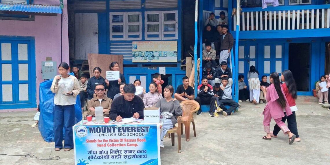 सल्लेरीमा विद्यार्थीको राहत अभियान, बाढीपीडितका लागि ४१ हजार संकलन