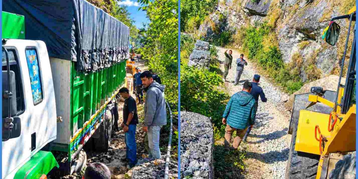 वडा अध्यक्ष कार्कीको पहलमा खुल्यो महादेव भीरको अवरुद्ध सडक
